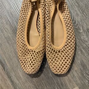 Nude H&M woven flats size 8